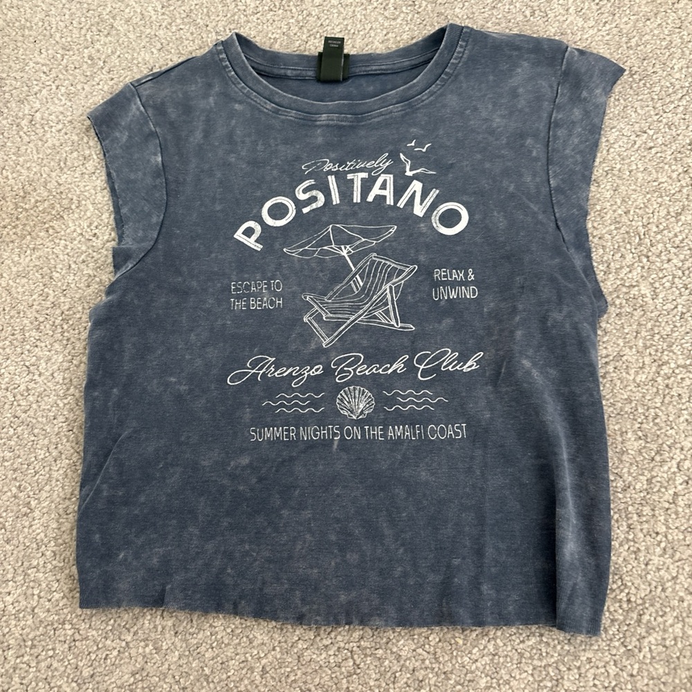 Positano Kids Blue Graphic Tee